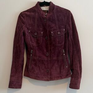 Danier Women's Suade Jacket - Deep Purple